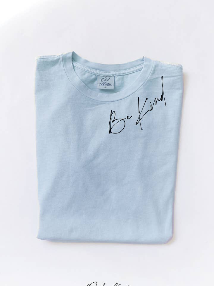 OAT COLLECTIVE - Wholesale Screen Printed T-Shirt - Women's - DEAR PERSON BEHIND ME Mineral Graphic Top1