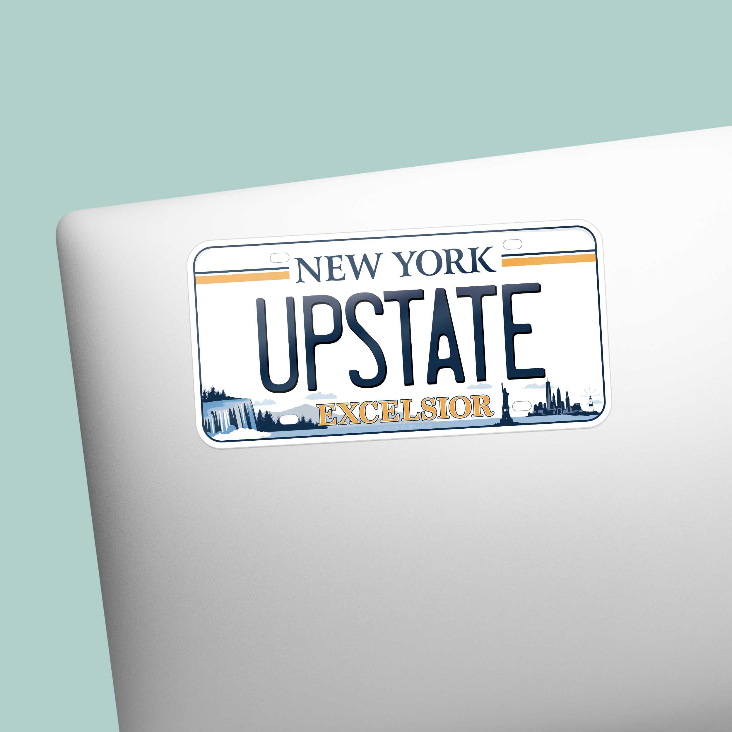 Sentinel Supply - Wholesale Sticker - Upstate New York Bumper Sticker - NY License Plate Decal1