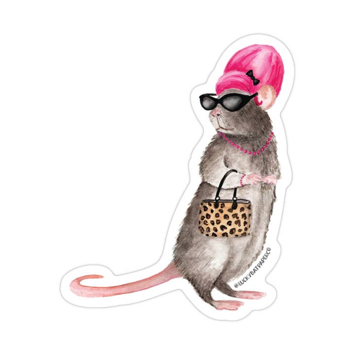 Lucky Bat Paper Co. - Wholesale Sticker - Baltimore Hon Rat Sticker