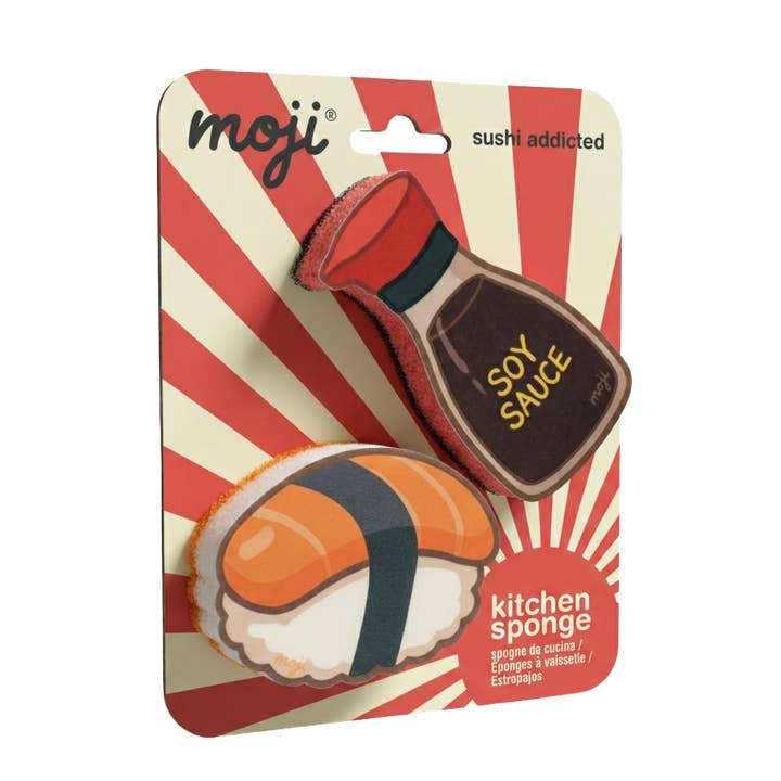 NEW!!! MOJI Sushi Addicted Kitchen Sponge for wholesale by L10 Brand EU