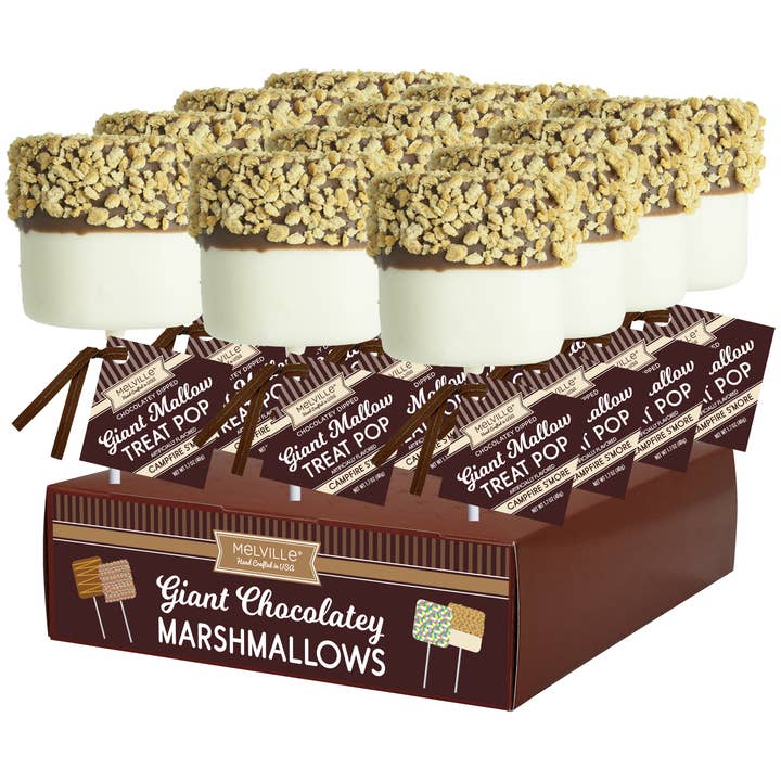 Melville Candy Company - Wholesale Marshmallow - Giant Marshmallow Pops - Graham Cracker S'Mores2