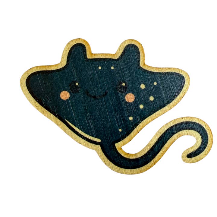 Cute Sting Ray for wholesale by Bamboo Wood Stickers