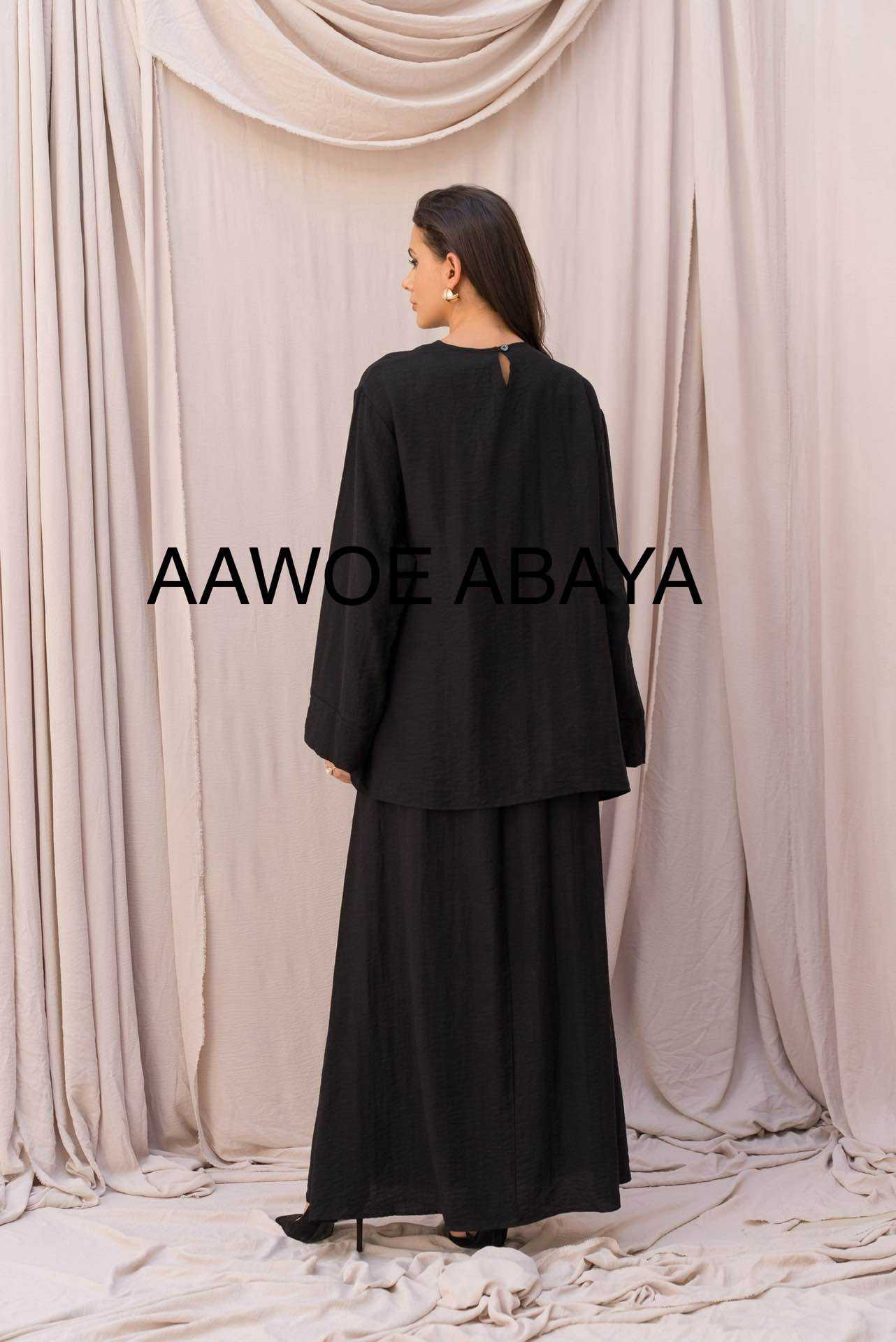 Aawoe Abaya - Wholesale Tops Set - Women's - Chic Set with Long Sleeves - 2422-EN23
