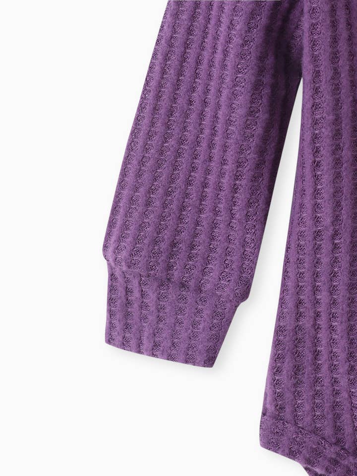 PatPat - Wholesale Clothing Set - Baby - 2pcs Solid Waffle Long-sleeve Baby Set19