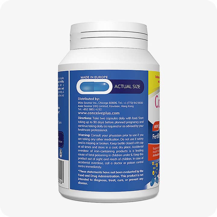 Conceive Plus US - Wholesale Oral Supplement/Vitamin - Conceive Plus Fertility Supplement For Men 60 Caps