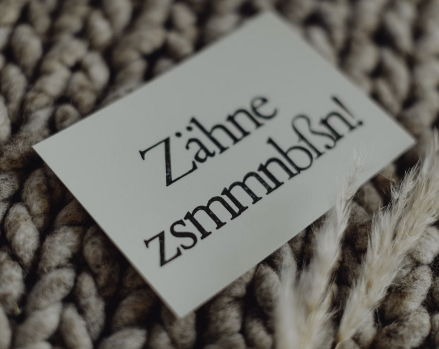 SAJA Design Atelier - Wholesale Postcard - Stamped postcard “Zähne zsmmnbssn”1
