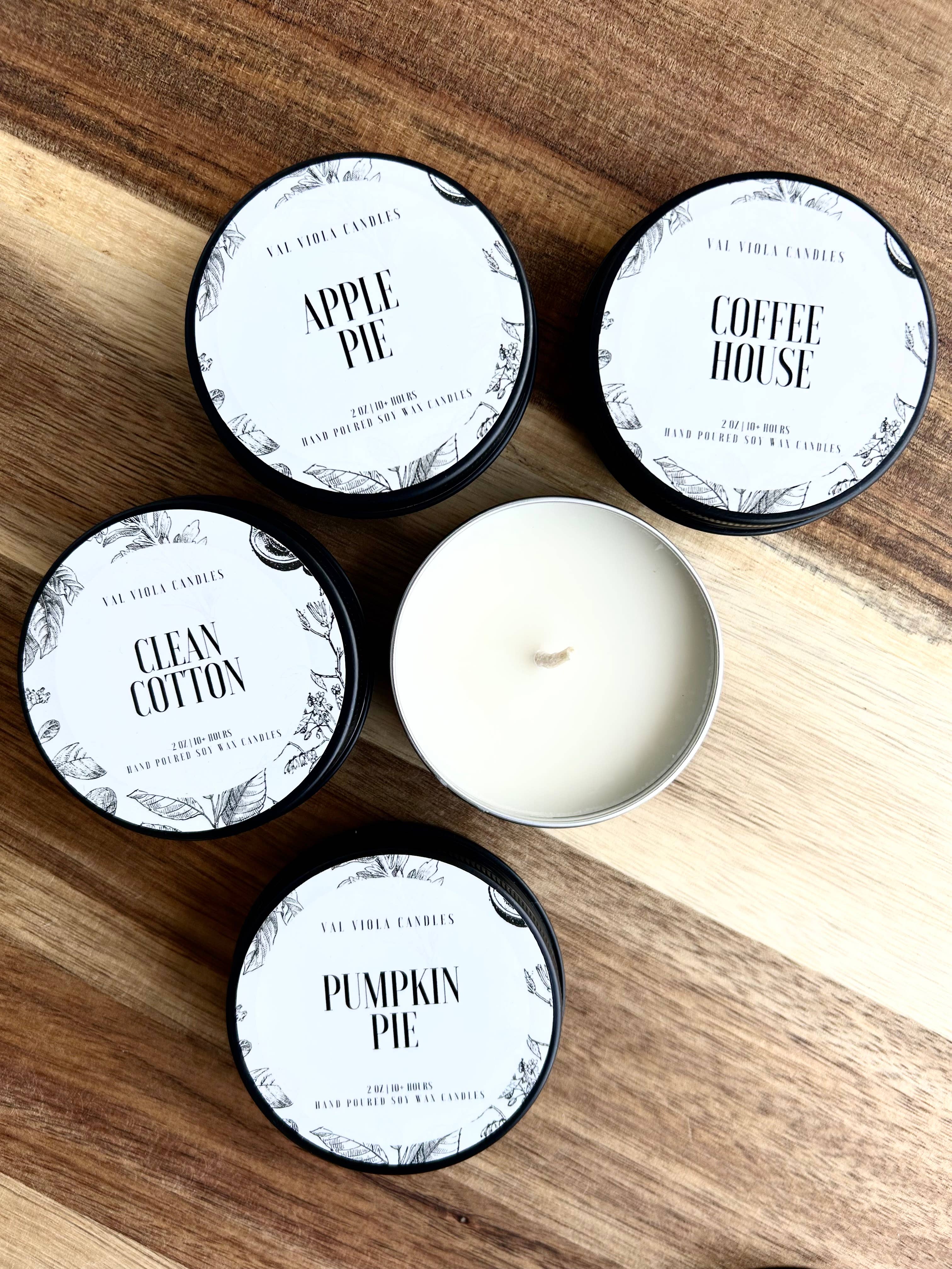 Val Viola Candles - Wholesale Travel Candles - Travel Tin Soy Candle – 2 oz | Mini Aromatherapy Candle1