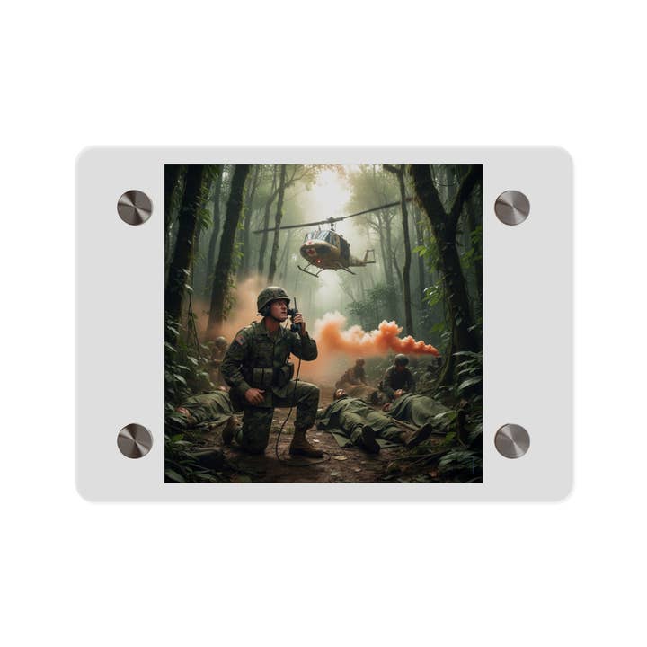 Acrylic Wall Art Panel - Medevac Request - Vietnam for wholesale by MIP