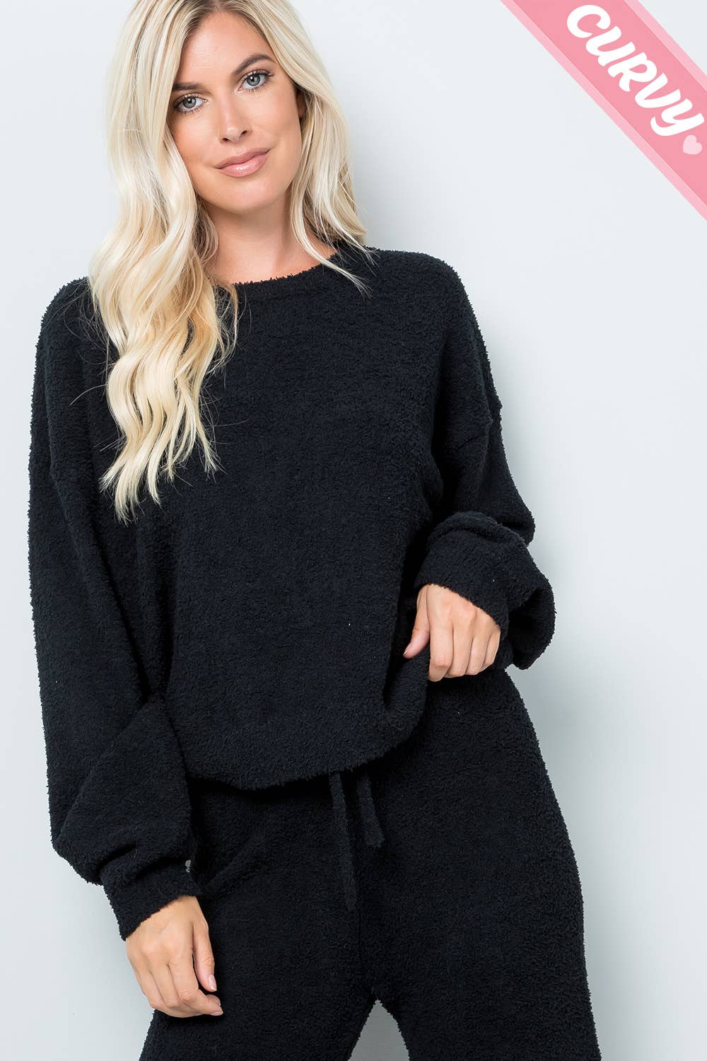 Sweet Lovely by Jen - Wholesale Knit Top - Women's - TEDDY CASUAL TOP PLUS SIZE31