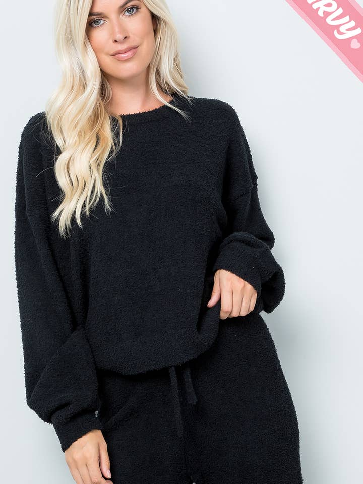 Sweet Lovely by Jen - Wholesale Knit Top - Women's - TEDDY CASUAL TOP PLUS SIZE31