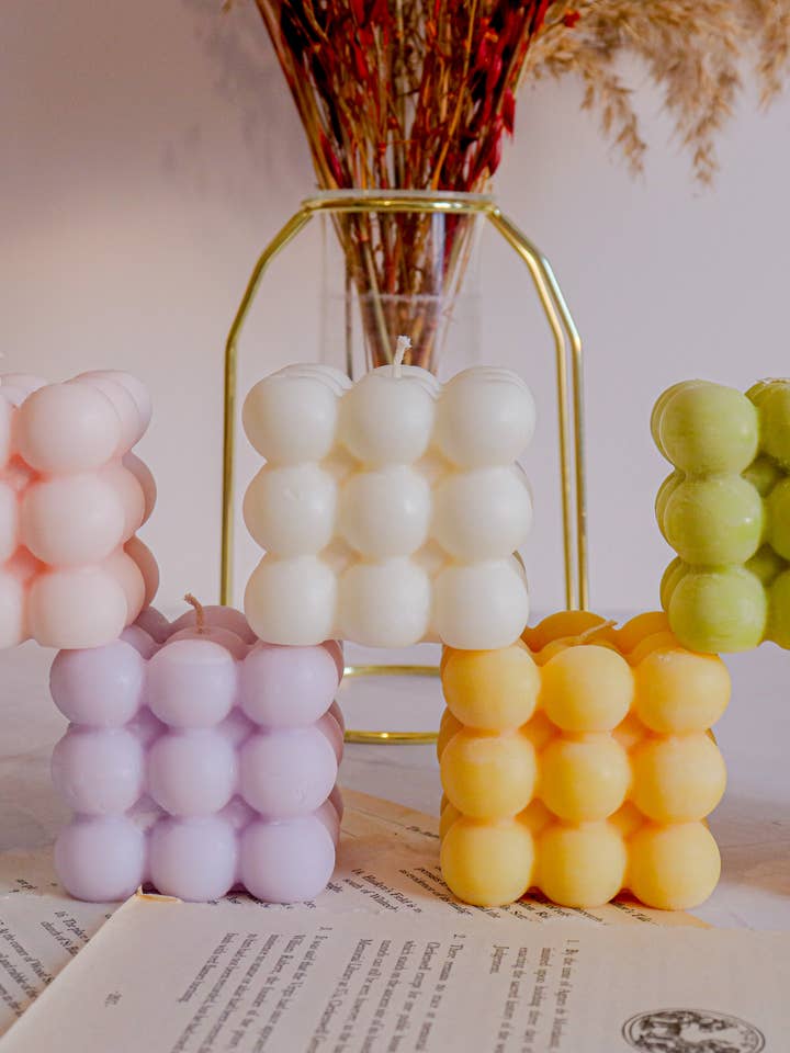 Bubble Cube Candle for wholesale by Candles Society