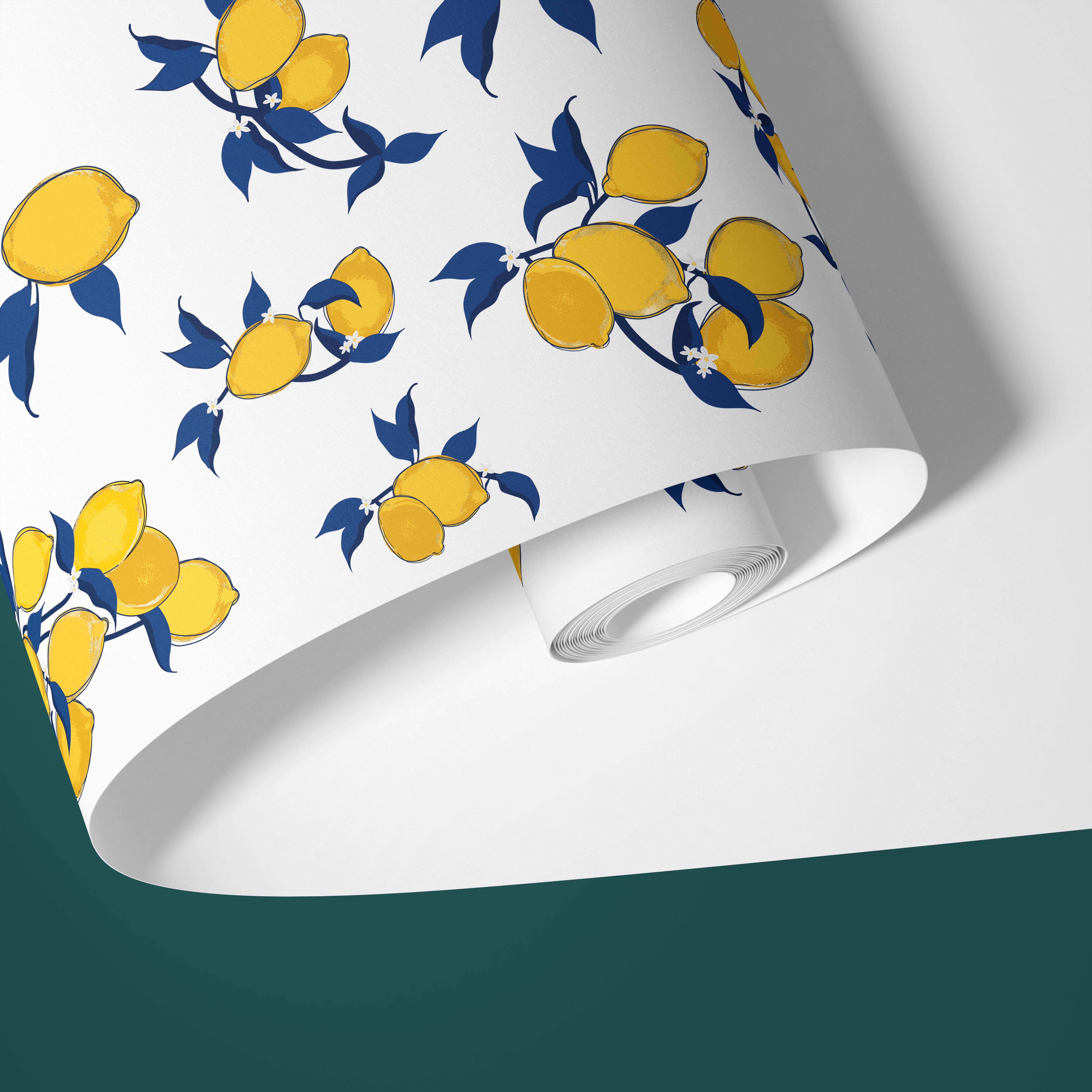 Cate Paper Co. - Wholesale Wallpaper - Lemon wallpaper decals peel-and-stick1