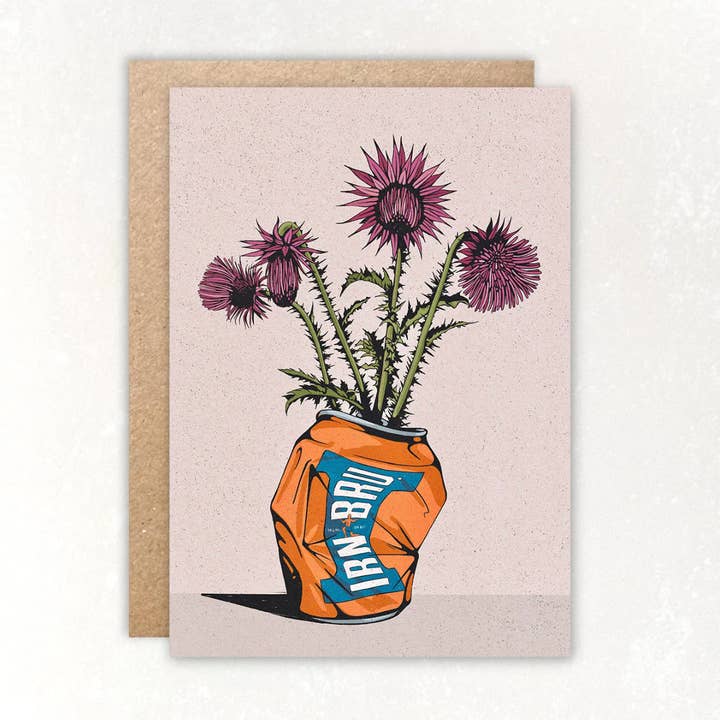 Irn Bru & Thistle A6 Blank Scottish Scotland Greetings Card and other Purchase wholesale irn bru. Free returns & net 60 terms on Faire trending on Faire.
