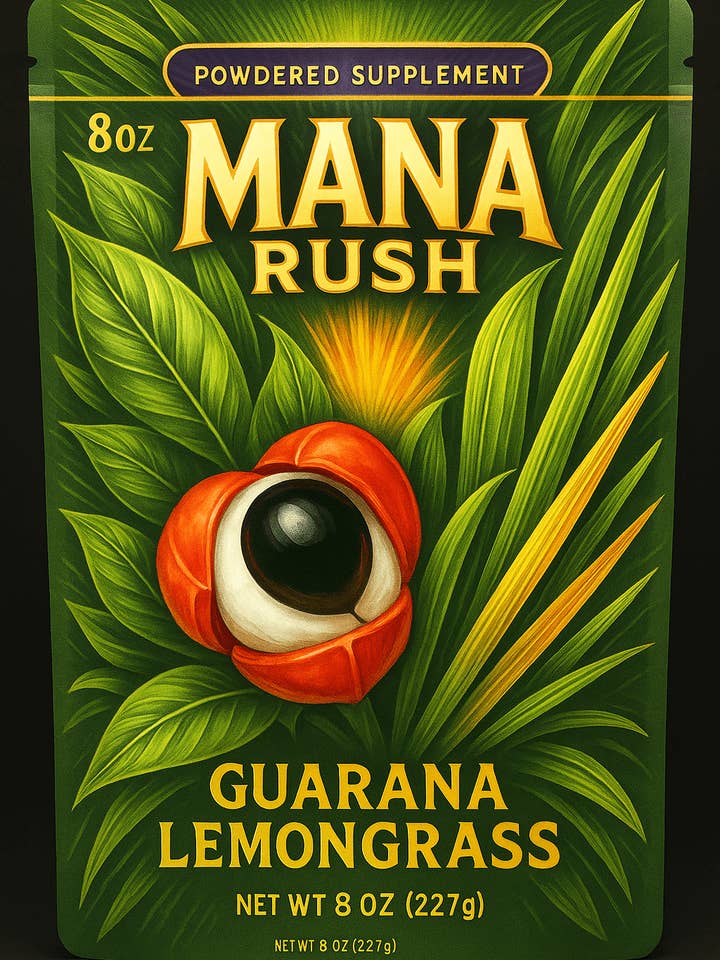 Mana Rush Guarana Lemongrass for wholesale by SuddenRush Guarana
