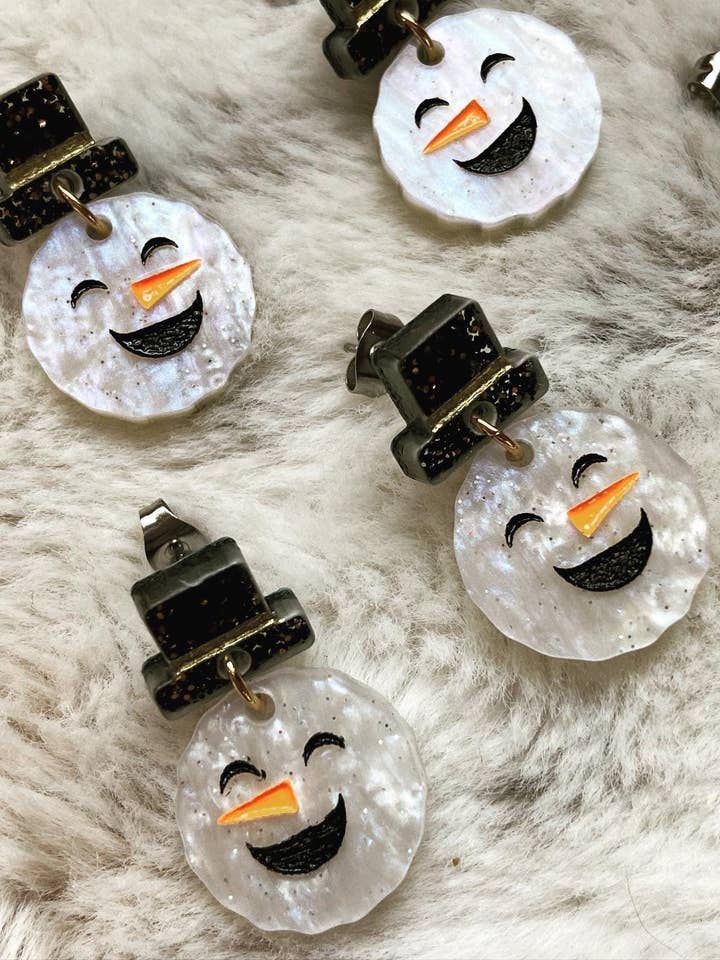 Pendientes colgantes Snowman para venta al por mayor de Mountains of Whimsy