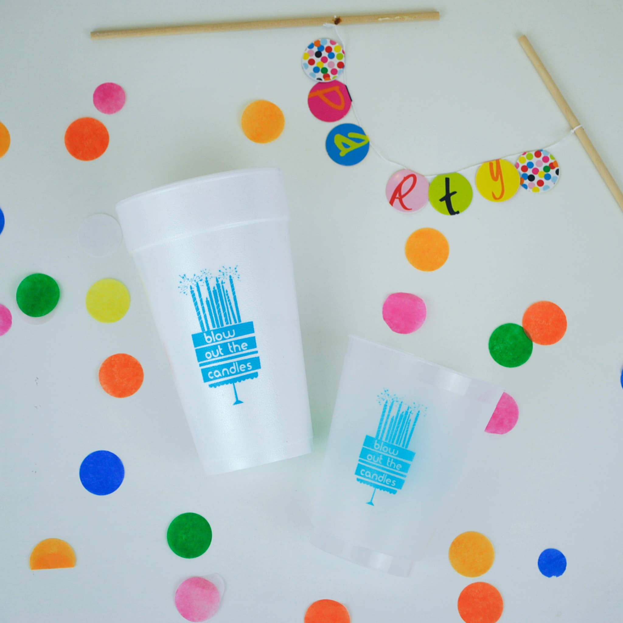 Gatherings by Curated Paperie - Wholesale Disposable Cup - Blow Out the Candles Birthday 16 oz. Frost Flex Cups3