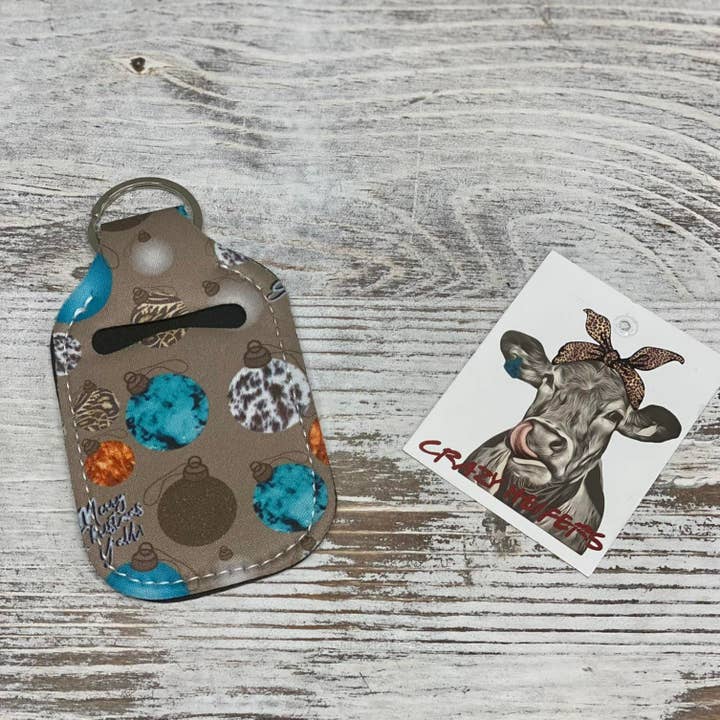 Crazy Heifers Wholesale - Wholesale Keychain - Women's - Neoprene Hand Sanitizer Holders