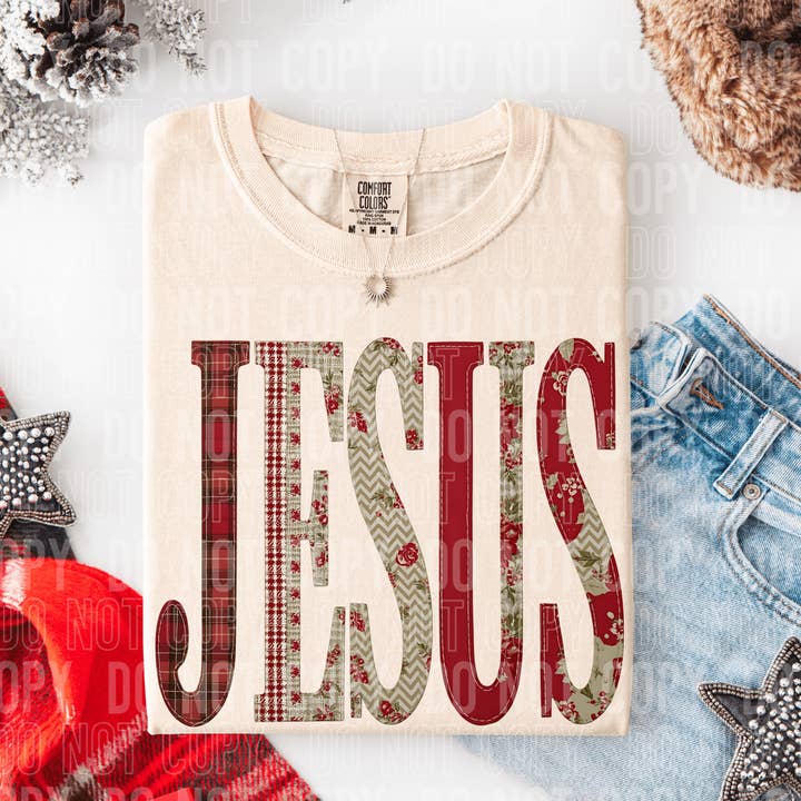 Jesus Patch DTF TRANSFER for wholesale by tee and shirts