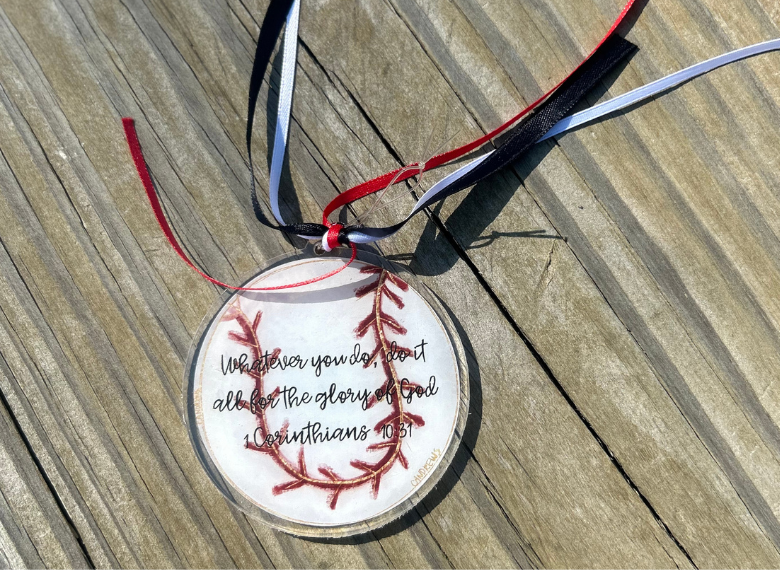 Casey Andrews Art – Großhandel Verzierung – Baseball-Acryl-Ornament3