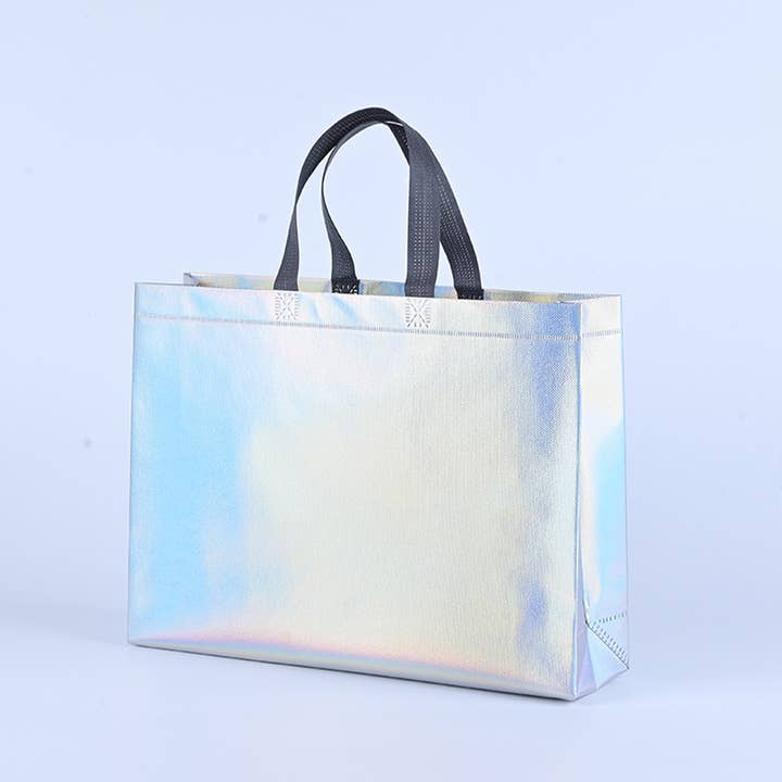 ByHome – wholesale Gift bag – 50pcs, 3 Sizes Iridescent Holographic Non-woven Gift Bag8