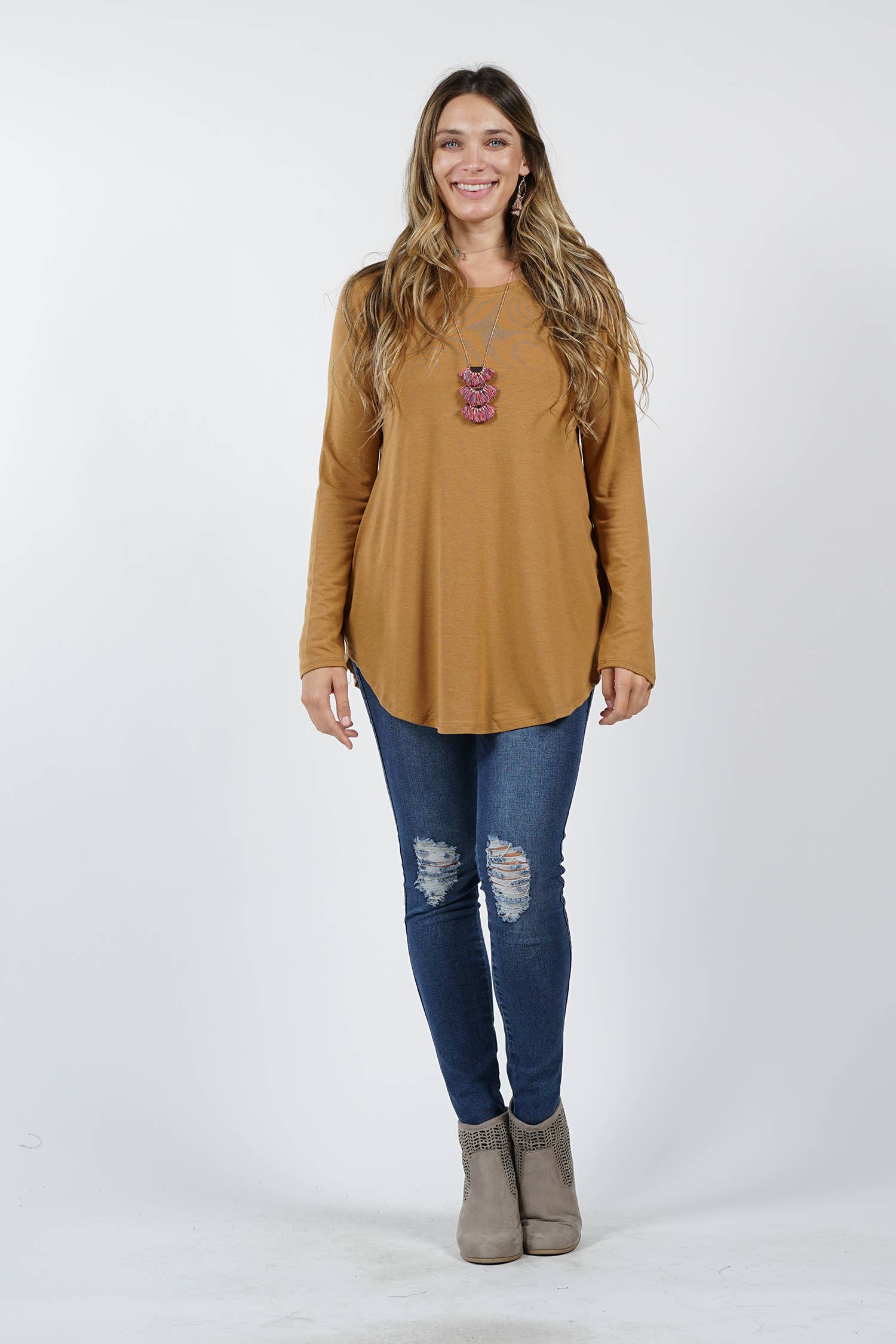 42POPS - Vente Tunique – femme - Tunique à ourlet arrondi Reg/Plus5