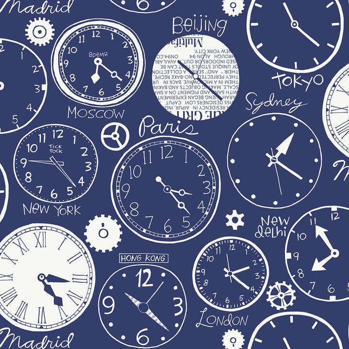 loboloup - Vente Papier peint - Horloges mondiales
