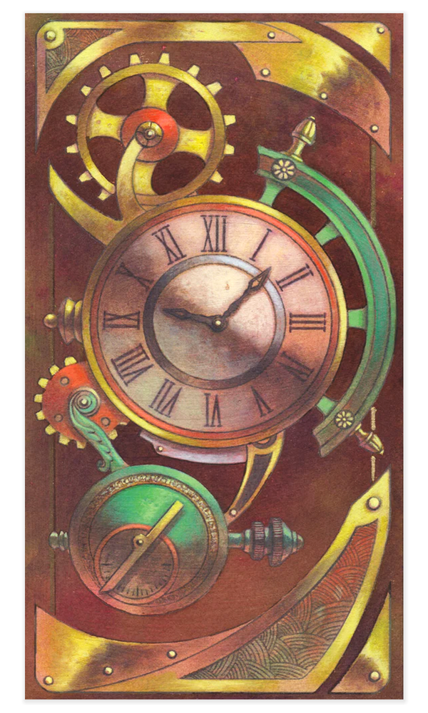 Square Deal Recordings & Supplies - Wholesale Tarot Cards - Tarot Card Deck - Steampunk Art Nouveau, Design By L. Strati7