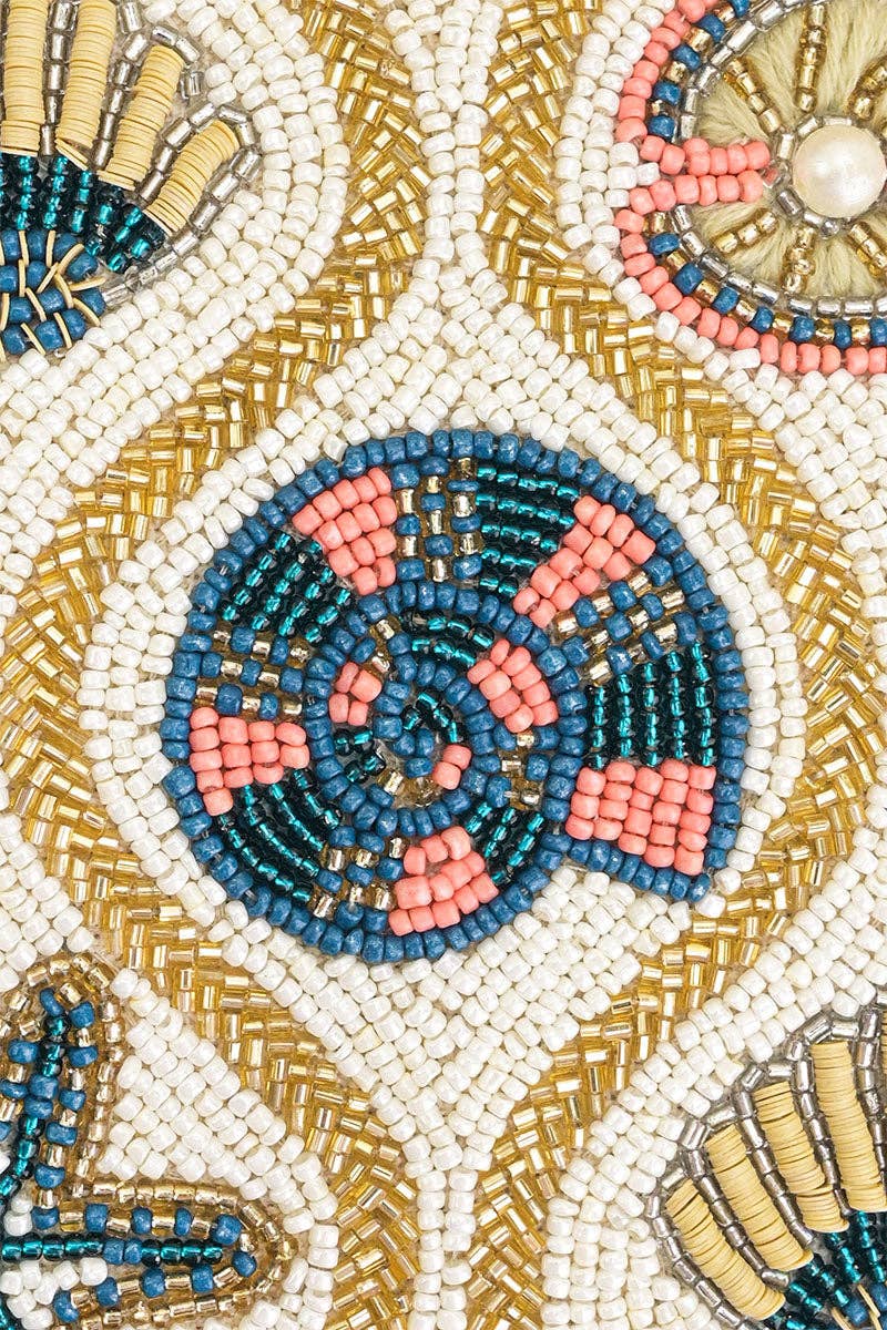 America & Beyond - Wholesale Shoulder Bag - Women's - Sunlit Shore Embellished Shoulder Bag1