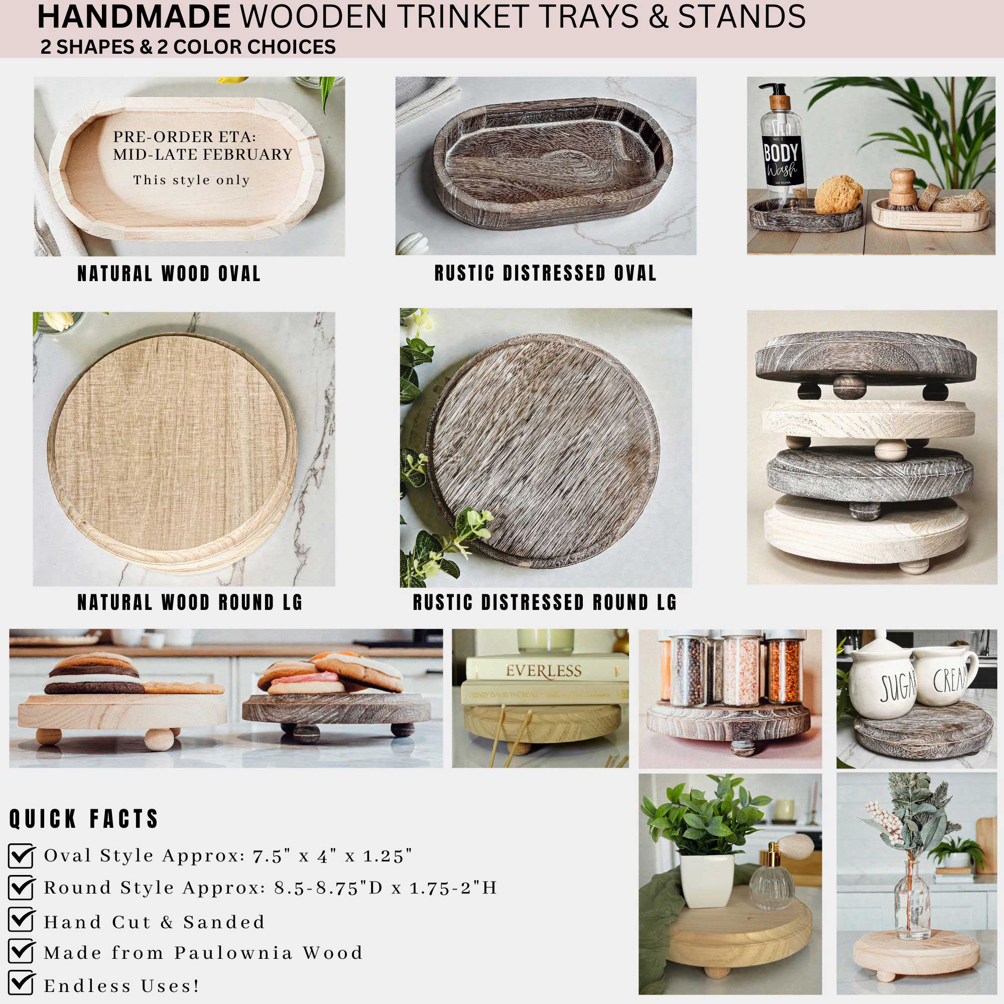 Gia Roma - Wholesale Decoratief dienblad - Ronde houten standaard en sierbord voor tafeldecoratie2