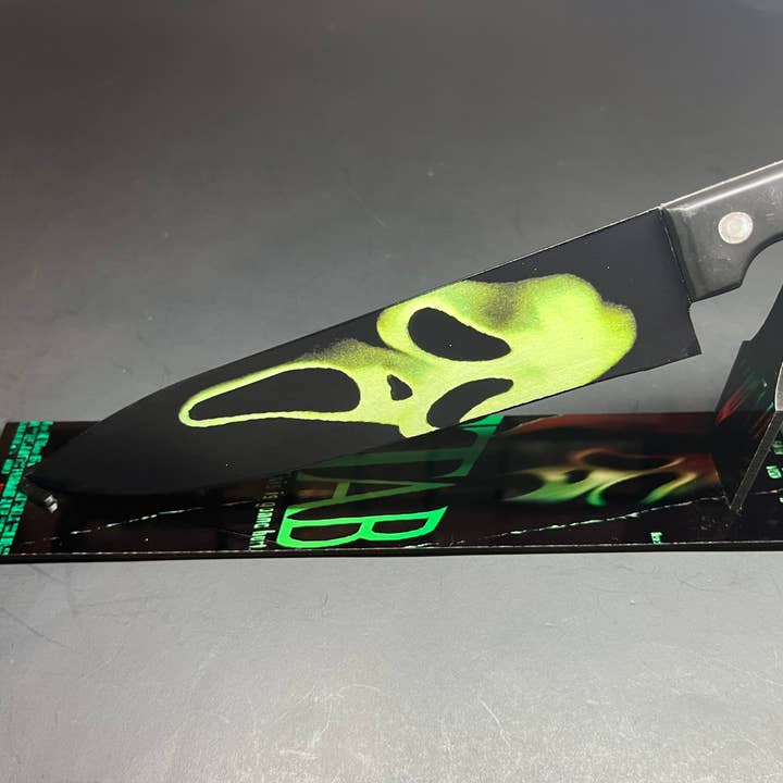 Dead Dave Designs - Wholesale Kitchen/Utility Knife - Stab From Scream Movie Knife With Sublimated Stand2