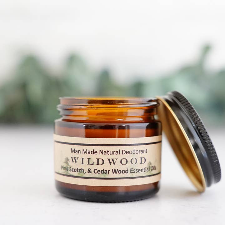 Wildwood Deodorant for wholesale by The Little Flower Soap Co