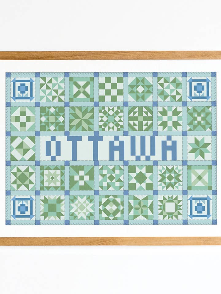 Ottawa - Impressão de retalhos da cidade natal por atacado de Stay Home Club