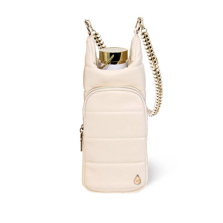 WanderFull - Wholesale Crossbody Bag - Women's - Ivory Vegan Leather HydroBag® with Strap Bundle4