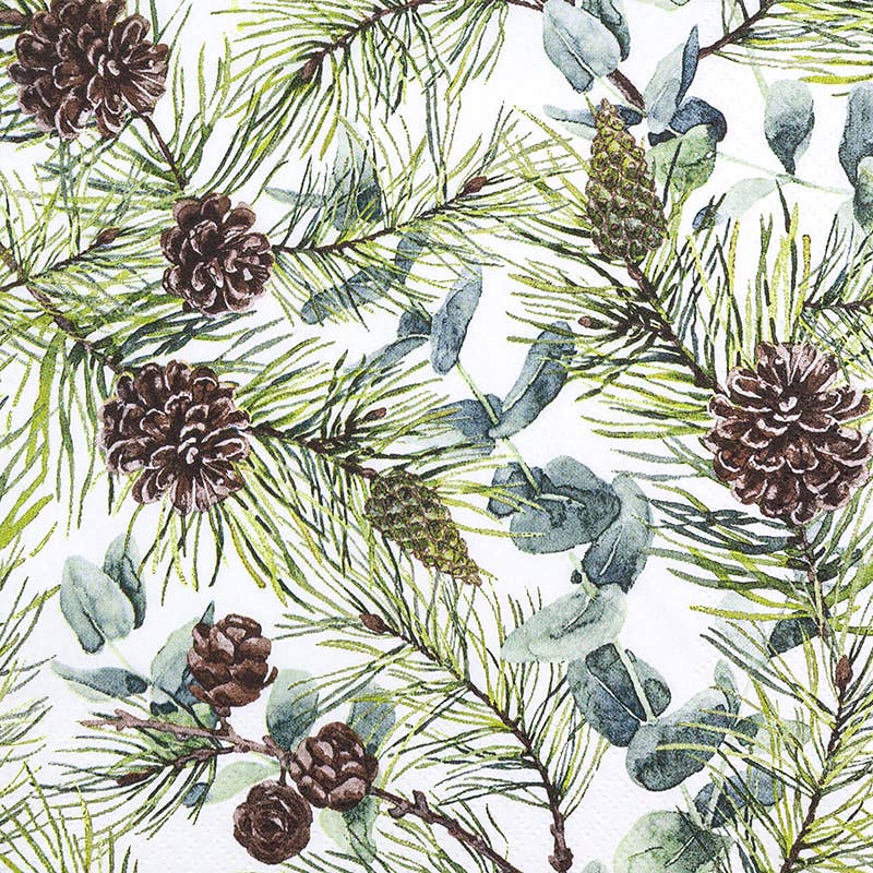 Home Fashion - Carl Dietrich GmbH – Engroshandel Engangsserviet – Frokostservietter eukalyptus og fyrretræ1