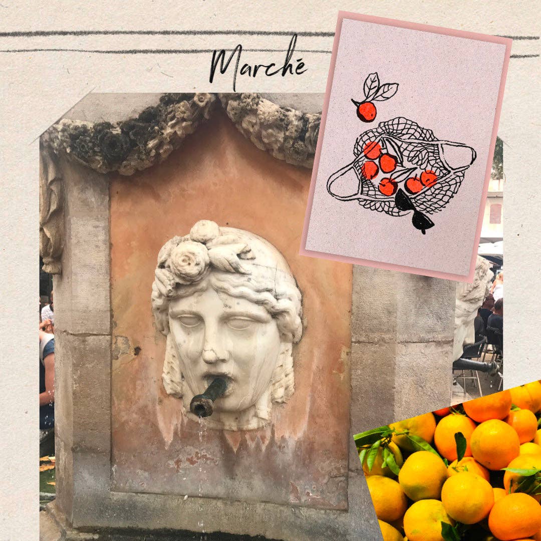 Togethery - Venta al por mayor Tarjetas de felicitación - Red con naranjas/Tarjeta con sobre/A71