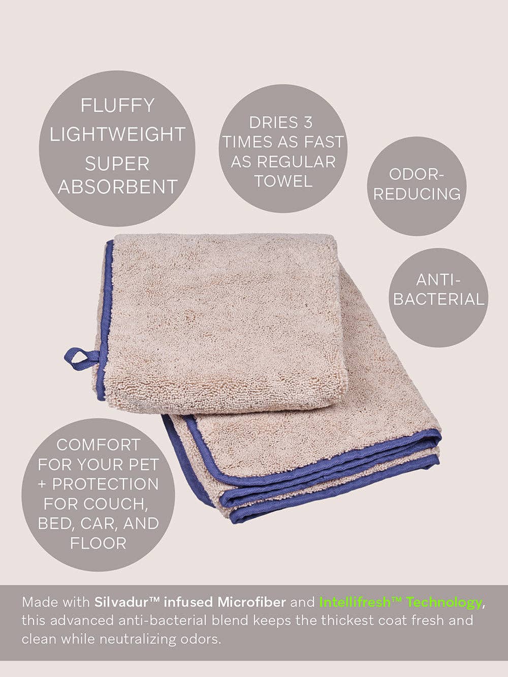 Petcode Paws - Wholesale Pet Towel - Cat/Dog - PETCODE PAWS PET FRESH TECH TOWEL AND BLANKET17