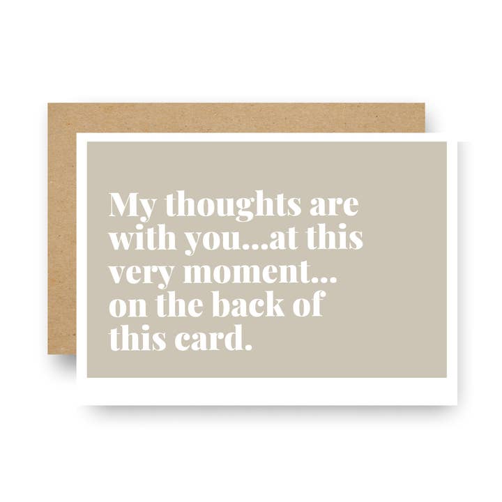 Mijn gedachten zijn bij jou... behuizingskaart voor wholesale door Careerlog