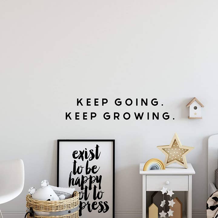 Continue crescendo adesivo de decalque de parede por atacado de My Vinyl Story