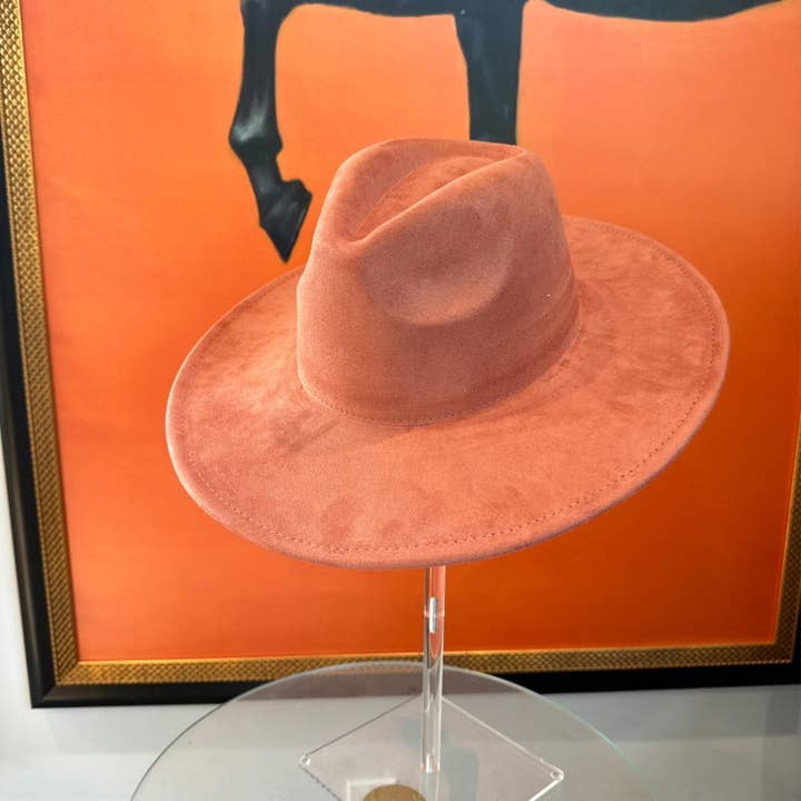 Queens INC - Wholesale Fedora - Women's - Best seller Fashion Classic Wide Brim Suede Premium Hat