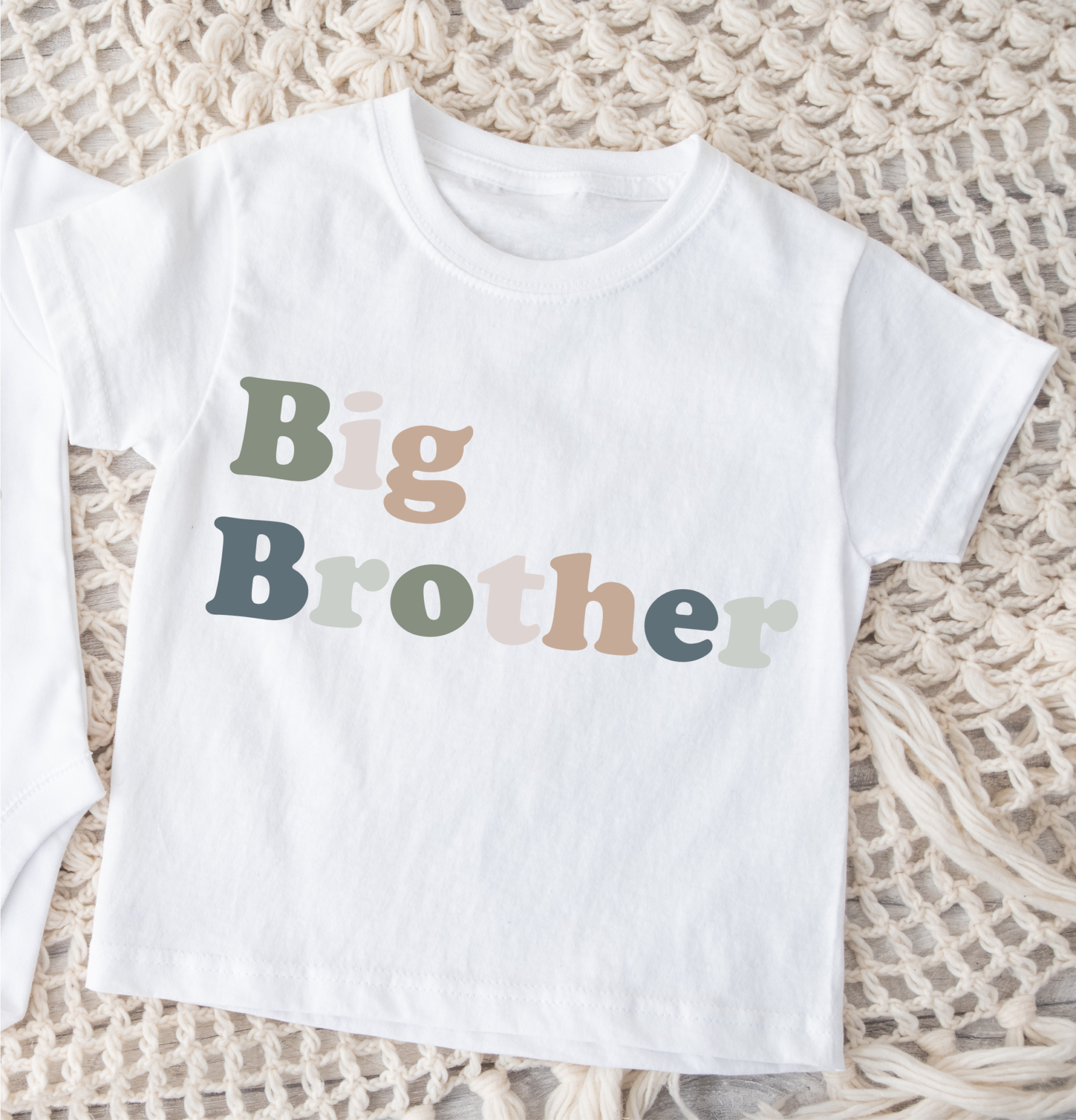 Timber Tinkers - Wholesale Screen Printed T-Shirt - Kids - Big Brother T-Shirt - Natural0