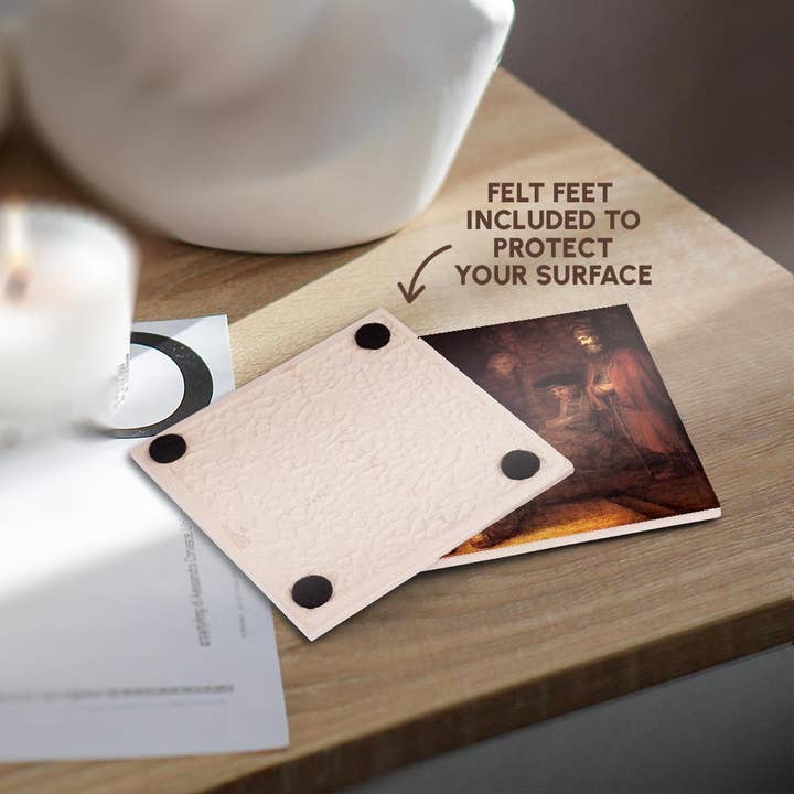 3dRose - Wholesale Coasters - 3dRose, Print of Rembrandt Painting The Prodigal Son, Coaster3