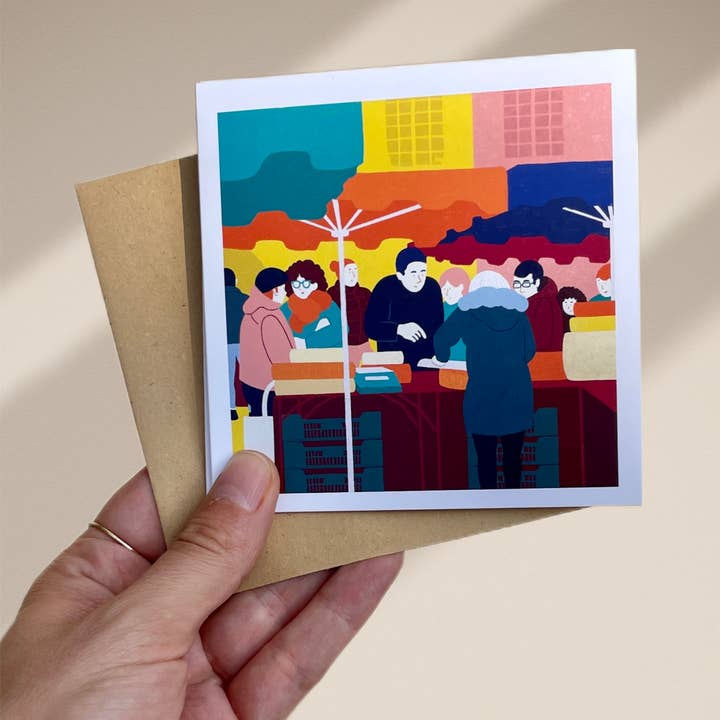 L'Esquermoise par Manon Sénal - Wholesale Postcard - Square postcard - Market 1