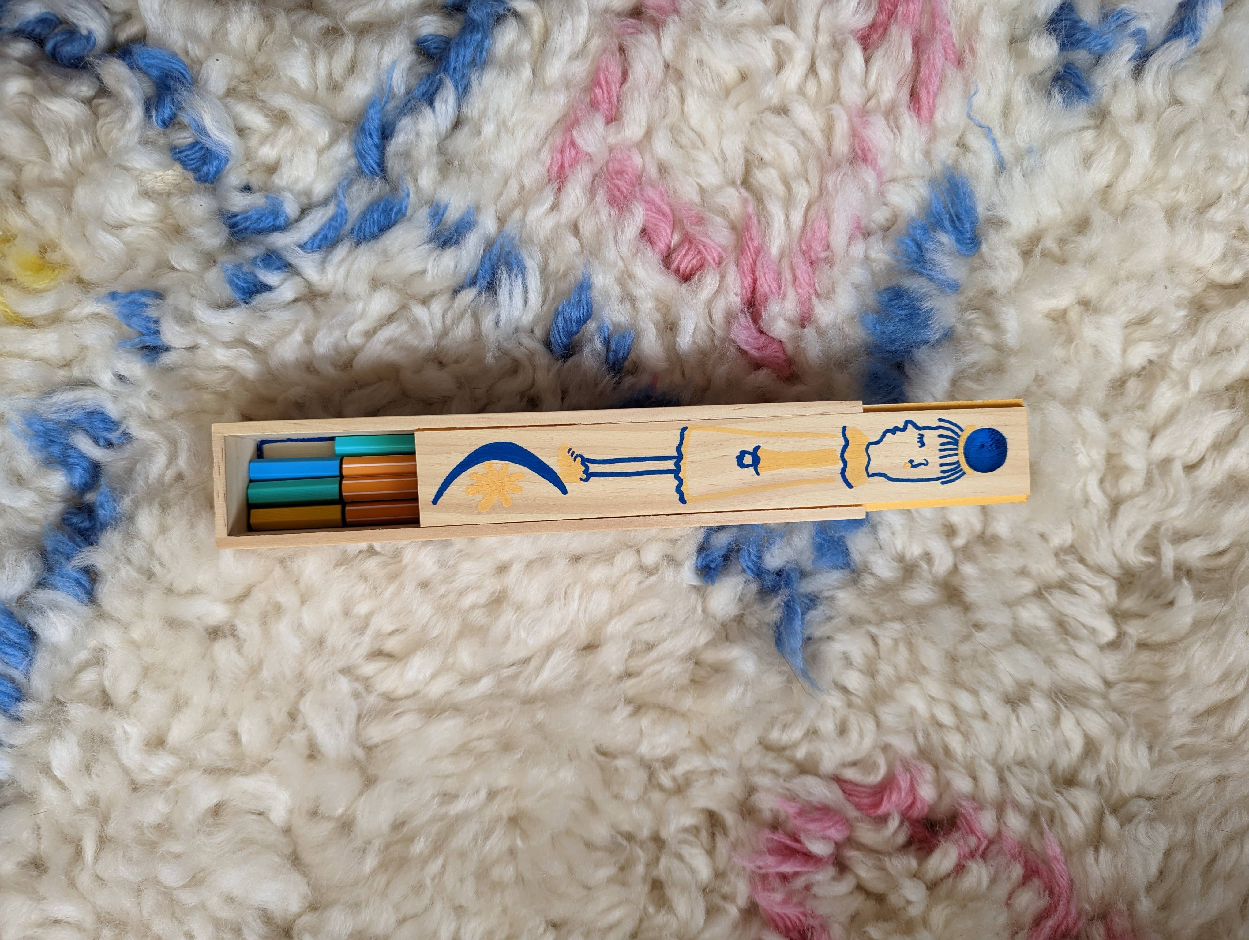 Foreignspell - Wholesale Decorative Box - Moon Gal | Hand-Painted, One-of-a-Kind Wooden Box5