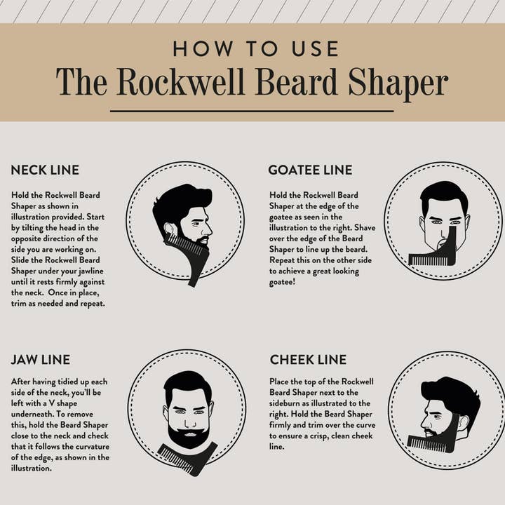 Rockwell Originals - Wholesale Beard brush/comb - Rockwell Beard Shaper4