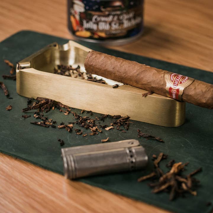 Askebæger i massivt messing til cigarer for engroshandel hos Roarcraft