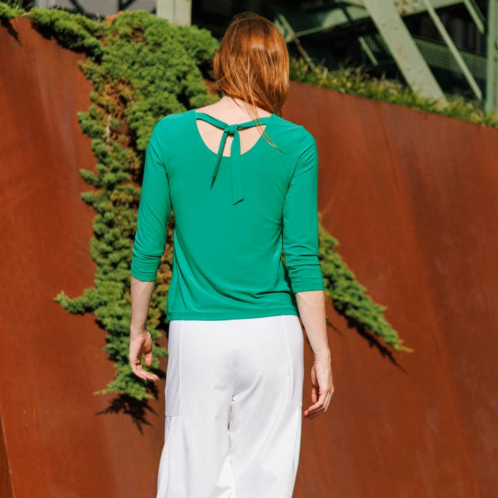 Clara Sunwoo - Wholesale Knit Top - Women's - T725 - Reversible Back Tie Top