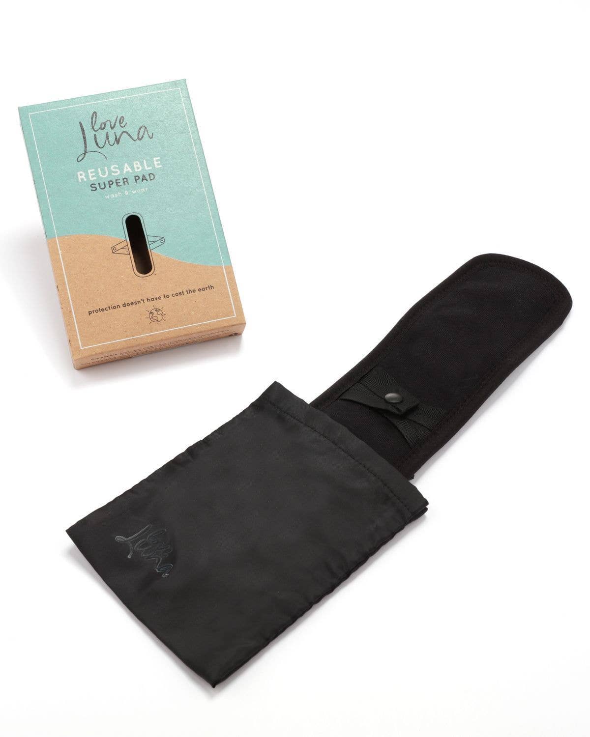 Noir Super Pad réutilisable Love Luna en vente sur Faire1