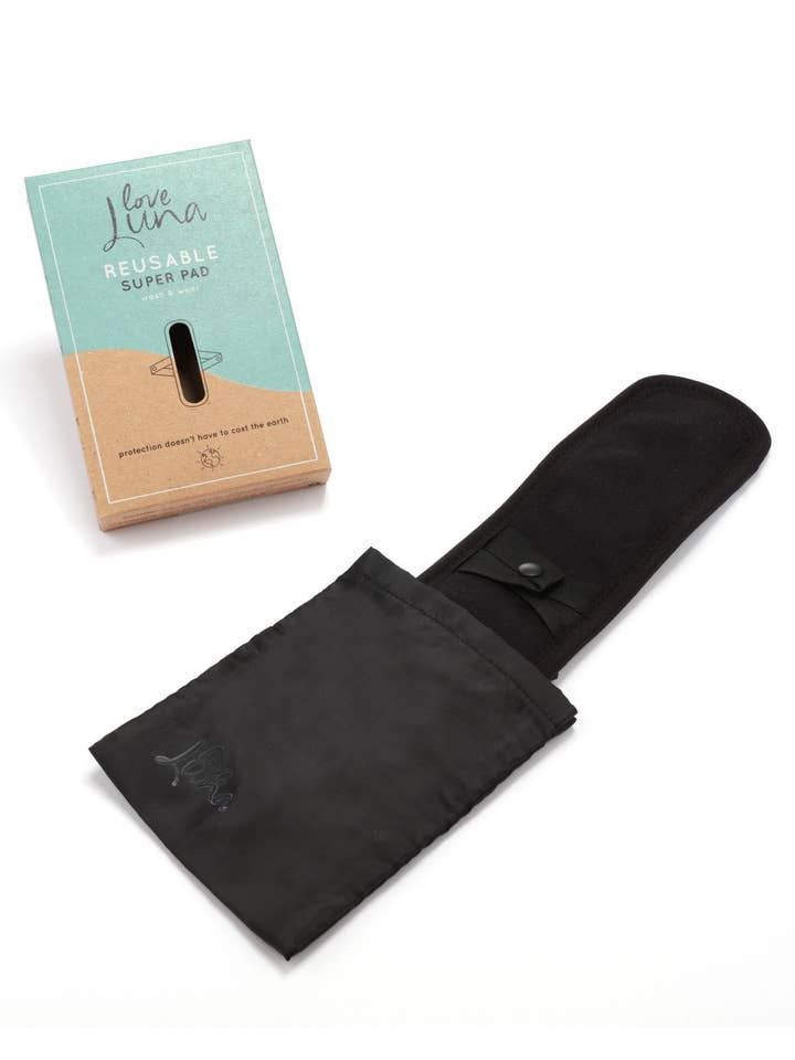 Noir Super Pad réutilisable Love Luna en vente sur Faire1