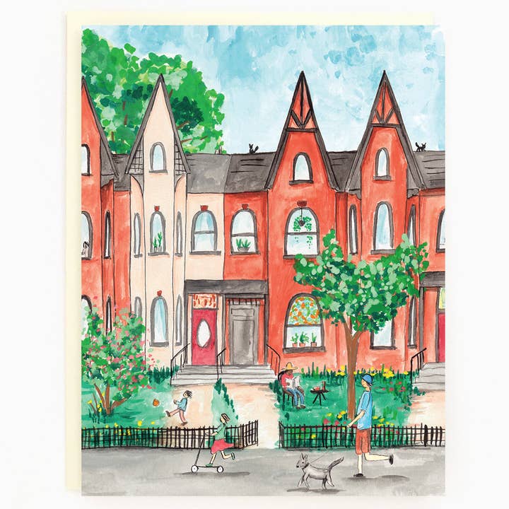 The Paperhood - Wholesale Everyday Greeting Card - Assorted Box Of 8 'Toronto Summer' Greeting Cards