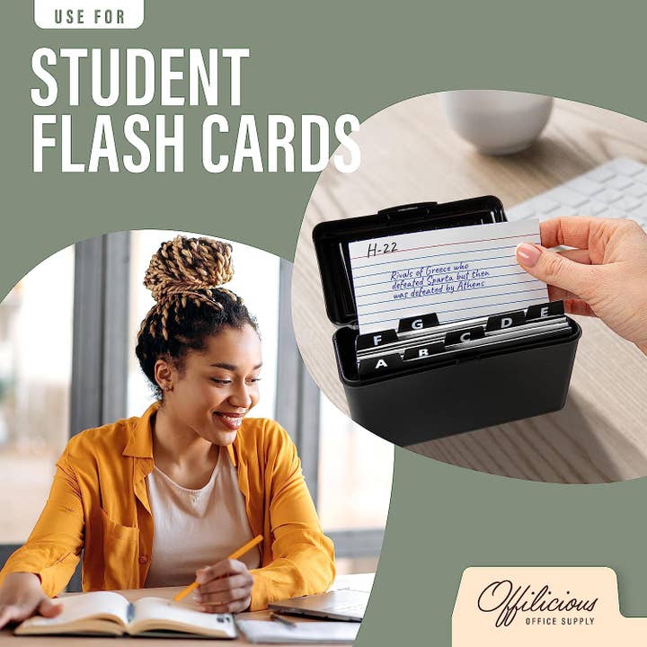 Leib Games – suporte para cartões de visita por atacado – 27 Divisores de cartão de índice 3x5" de A a Z para caixa de cartão índice4